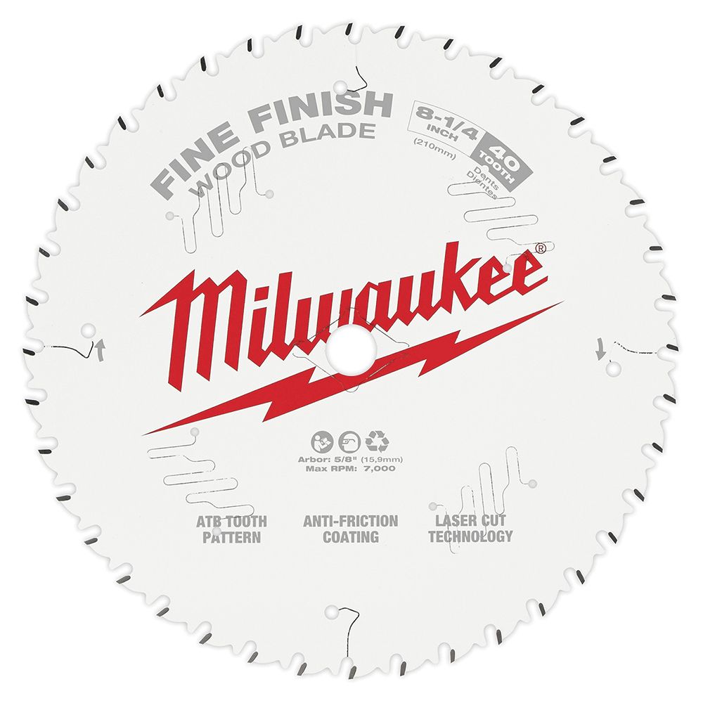 Milwaukee 8-1/4 in. 40-Tooth Circular Saw Blade 8350464