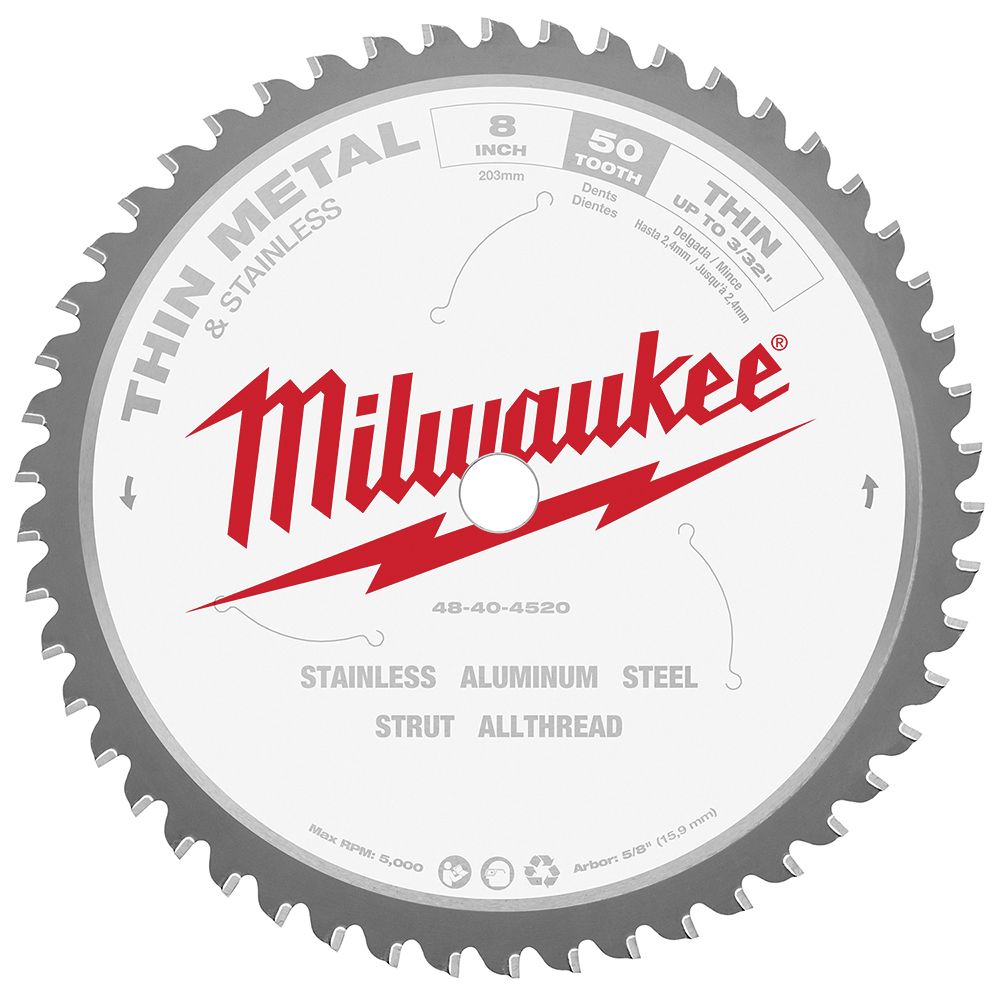 Milwaukee 8 in. 50 Tooth Circular Saw Blade