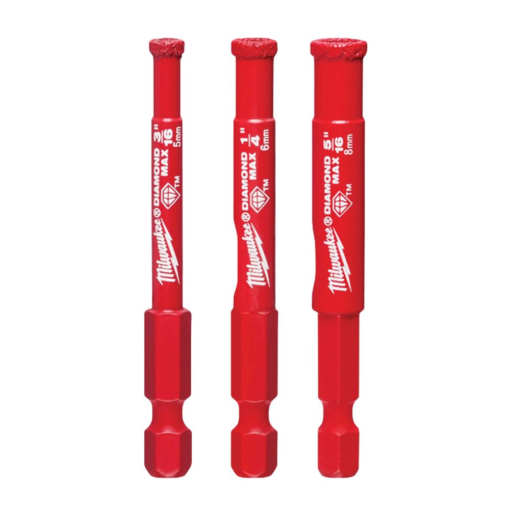 Milwaukee Diamond MAX 3-Piece Hole Saw Set
