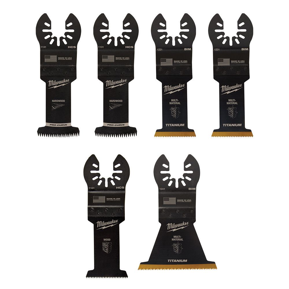 Milwaukee 7995194 6-Piece Multi-Tool Blade Kit
