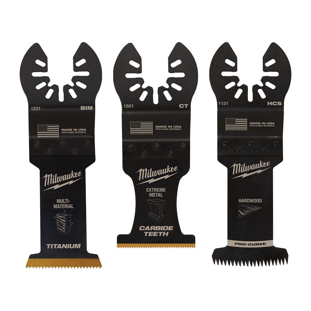 Milwaukee 3-Piece Oscillating Multi-Tool Blade Variety Pack