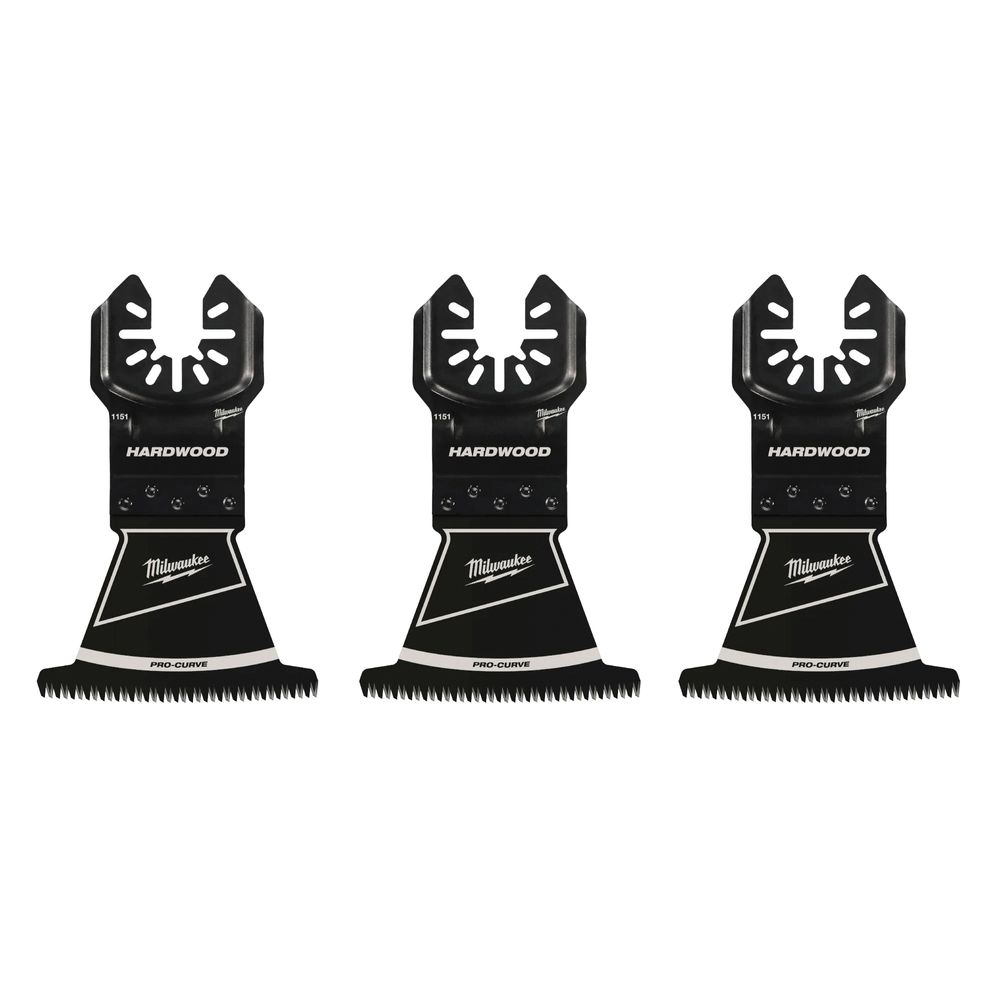 Milwaukee 7995343 2-1/2 in. Hardwood Oscillating Tool Blade, 3-Pack