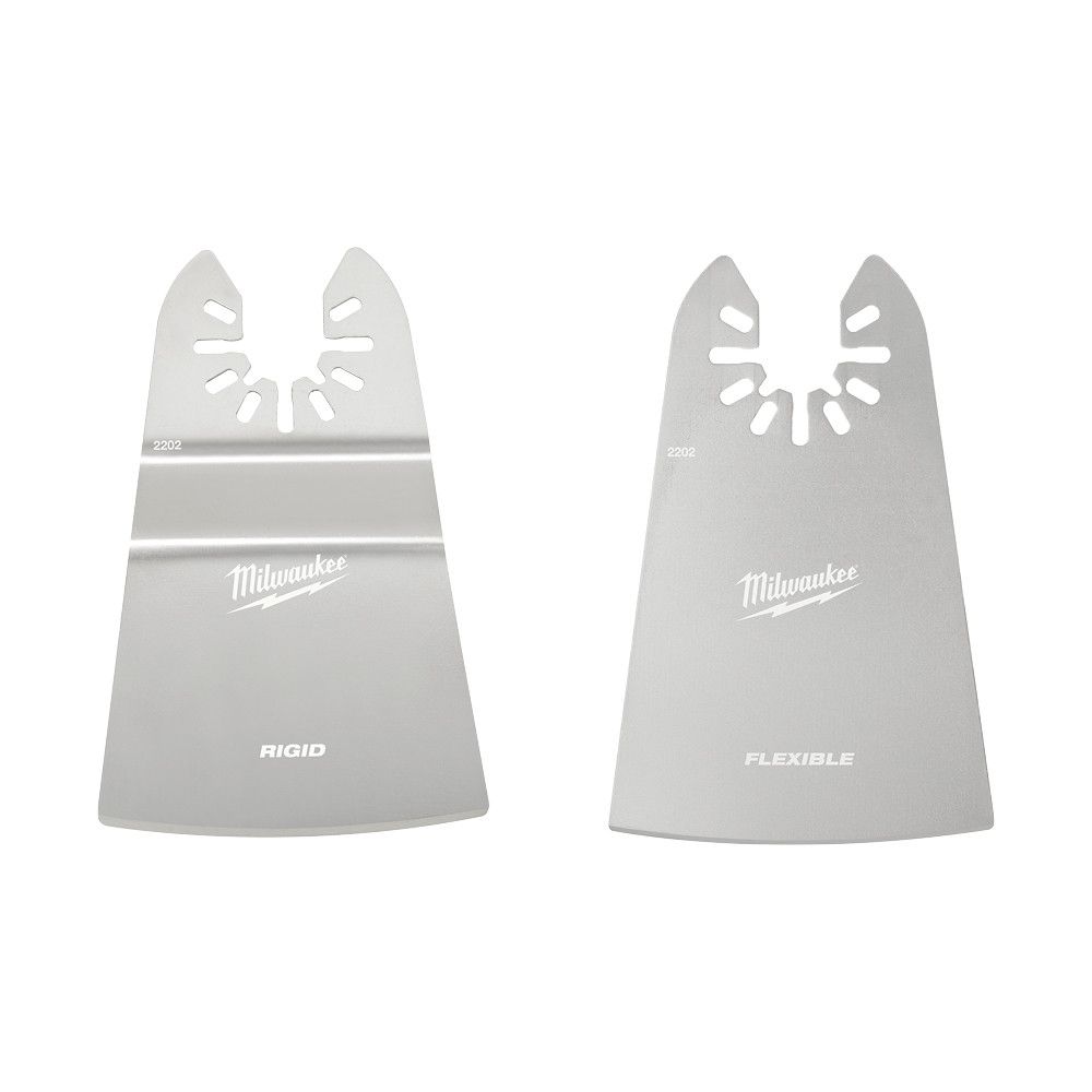 Milwaukee 2 in. 2-Piece Rigid and Flexible Scraper Variety Pack