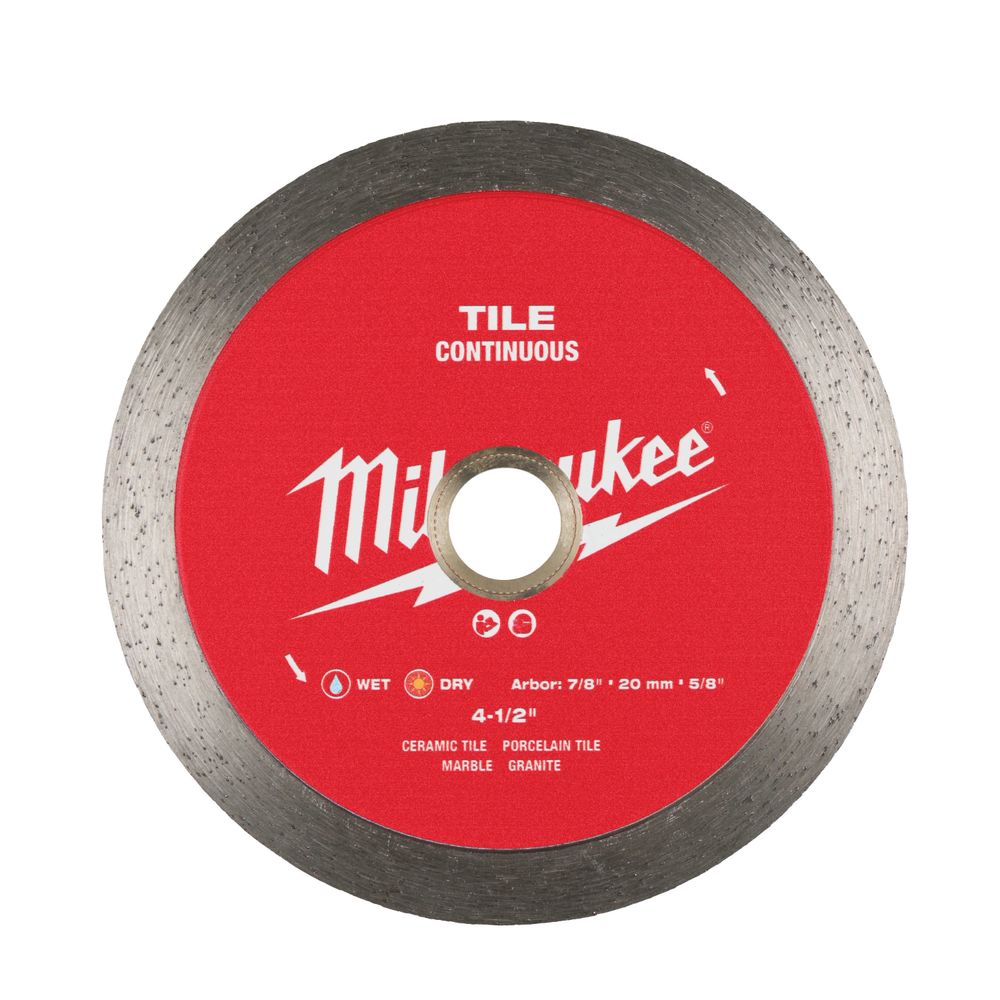 Milwaukee 4-1/2 in. Continuous Rim Diamond Saw Blade