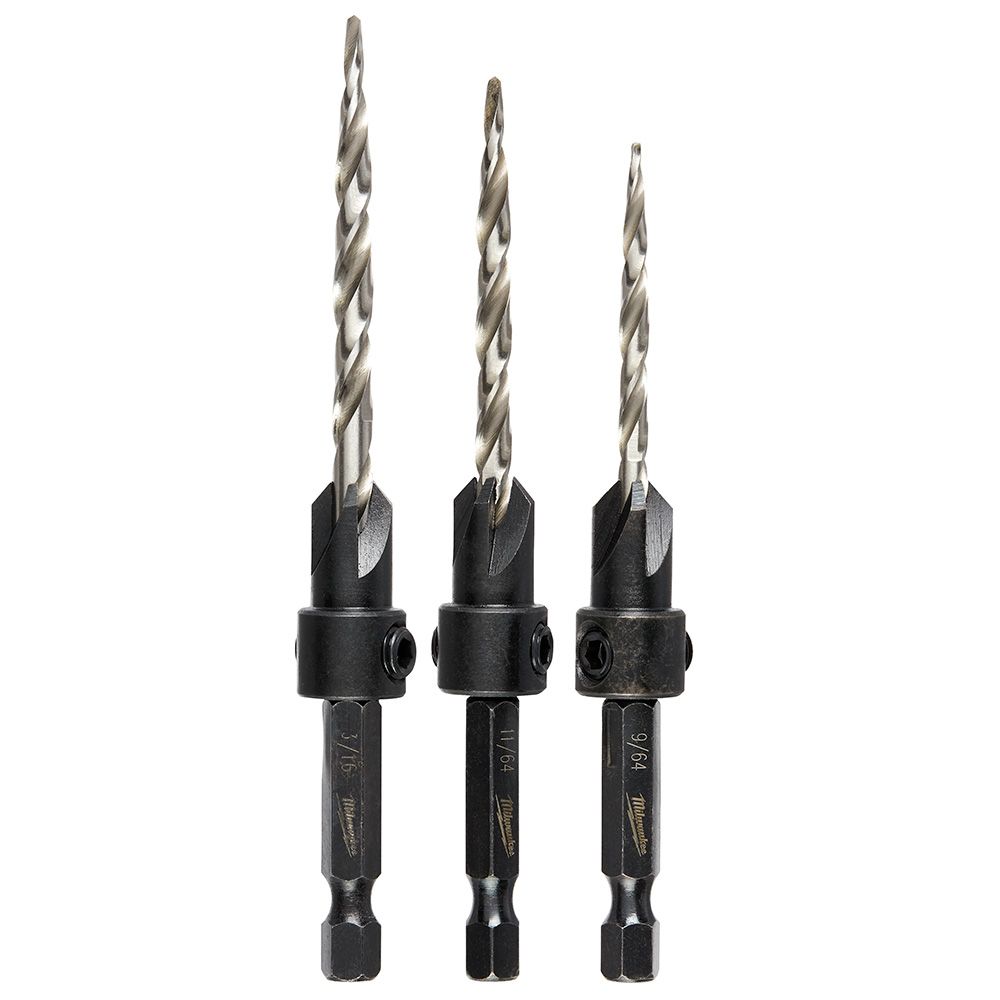 Milwaukee 7569791 4-Piece Countersink Drill Bit Set
