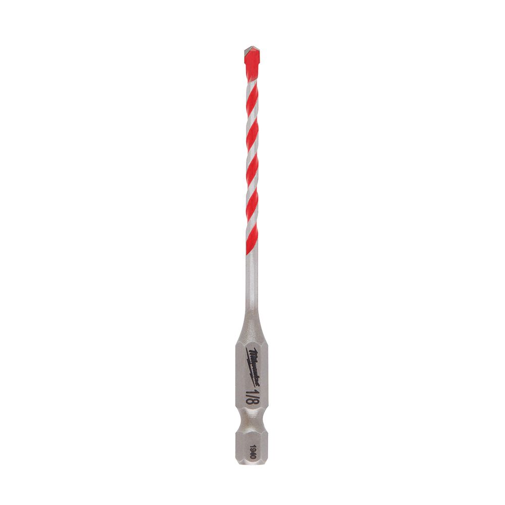 Milwaukee 1/8 in. x 2 in. x 3-1/2 in. SHOCKWAVE Carbide Hammer Drill Bit