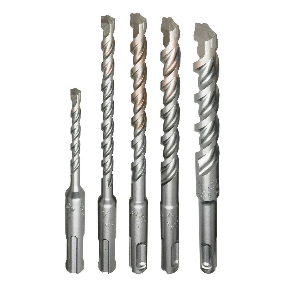 Milwaukee 5-Piece SDS Plus Rotary Hammer Drill Bit Set