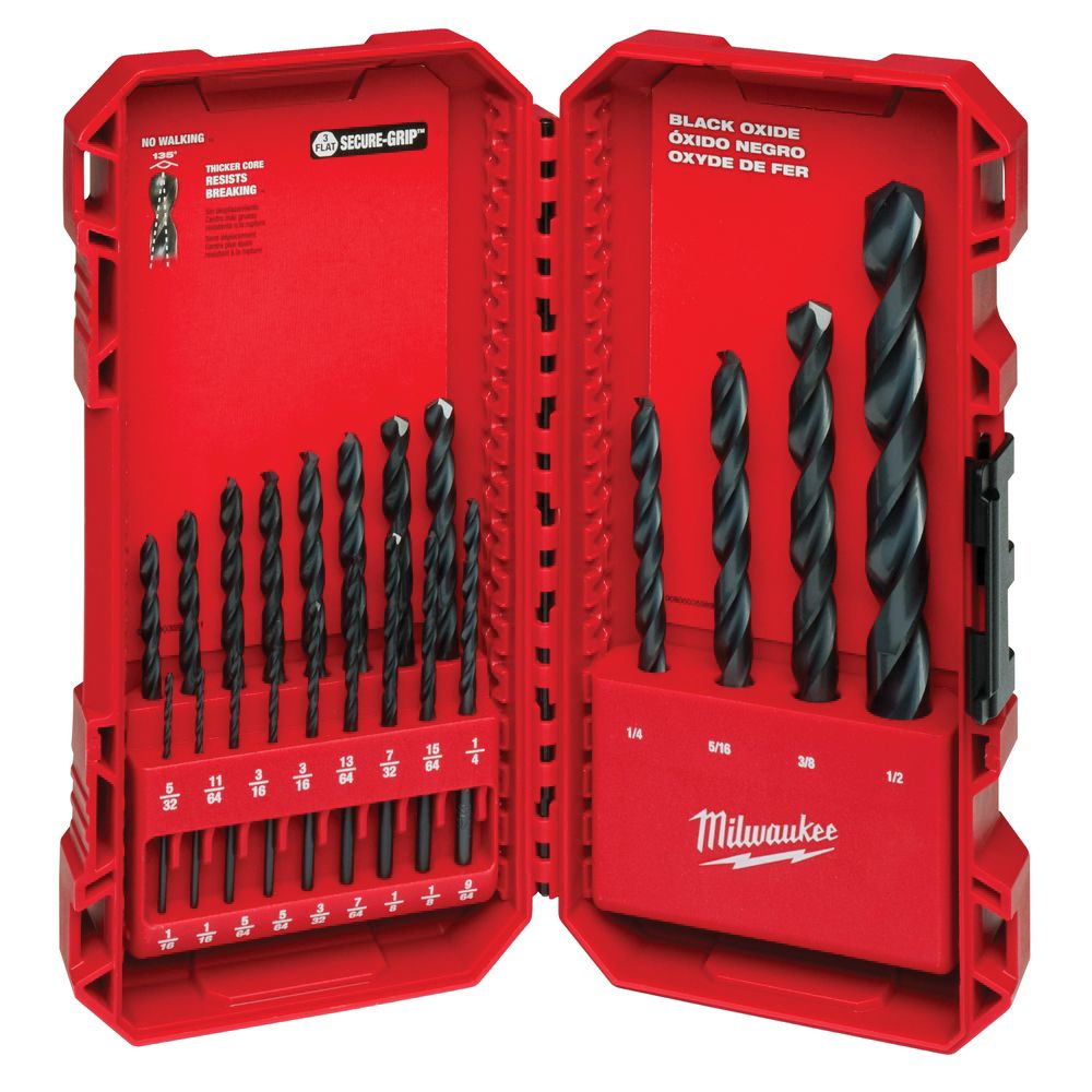 Milwaukee Thunderbolt 21-Piece Black Oxide Drill Bit Set