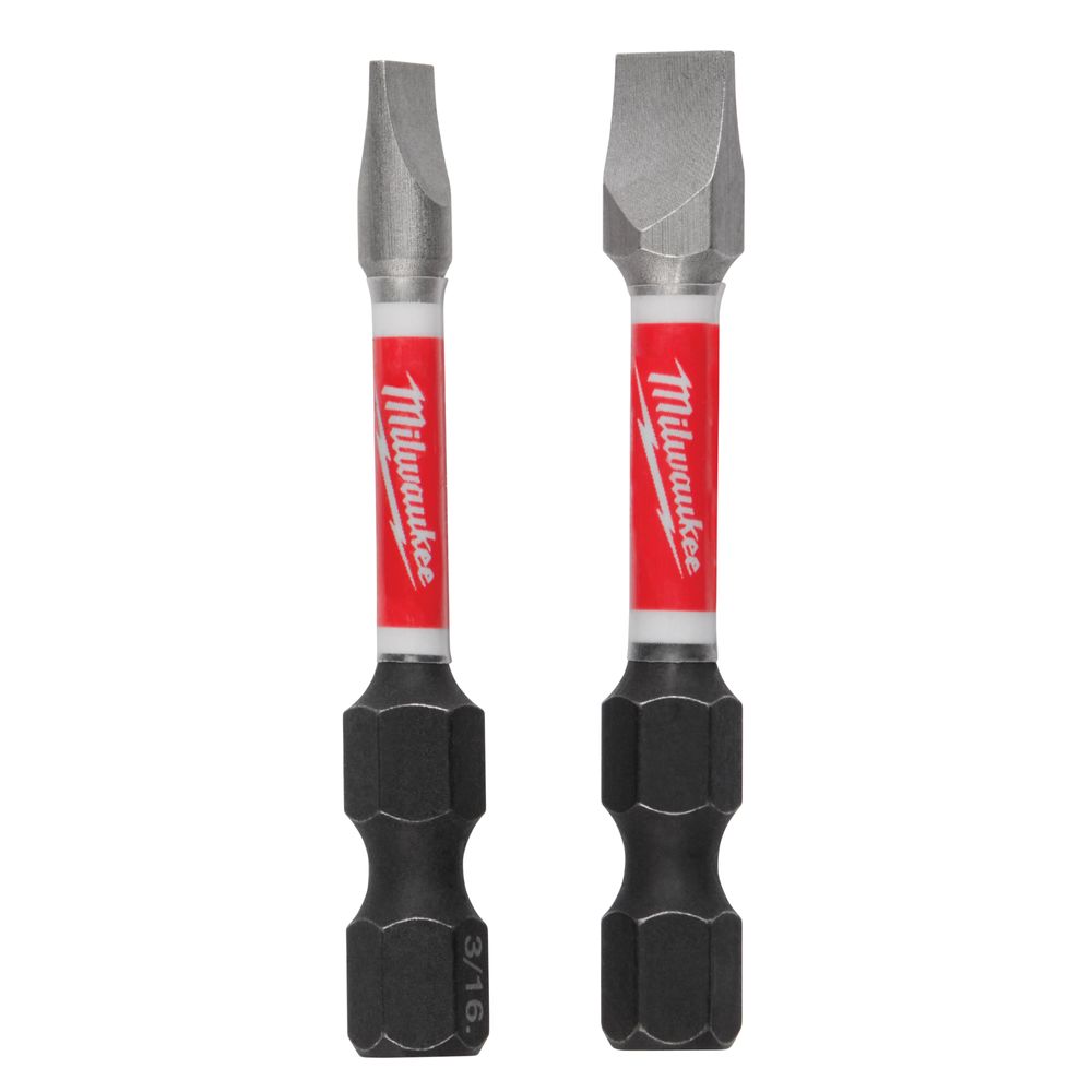 Milwaukee SHOCKWAVE 2 in. Slotted Power Bit, 2-Piece