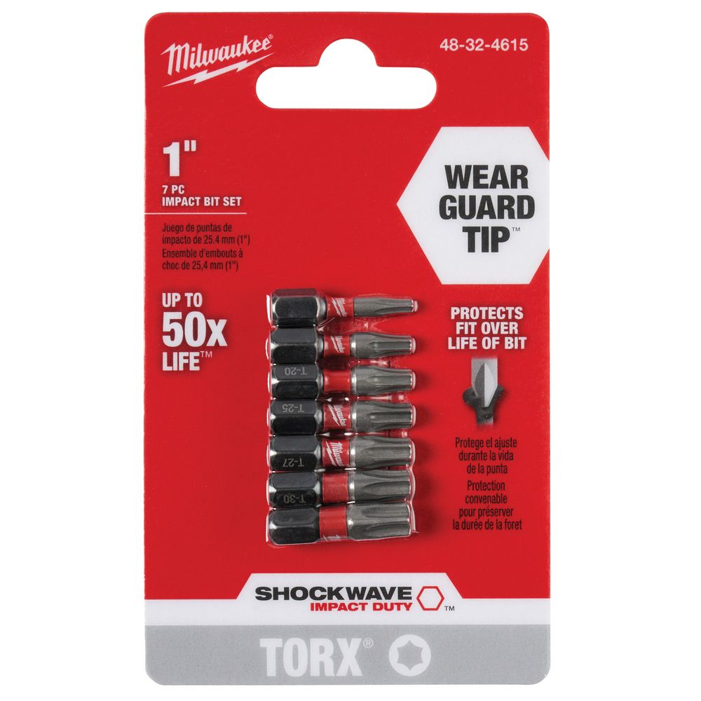 Milwaukee 7-Piece Shockwave Impact Duty Insert Bit Set