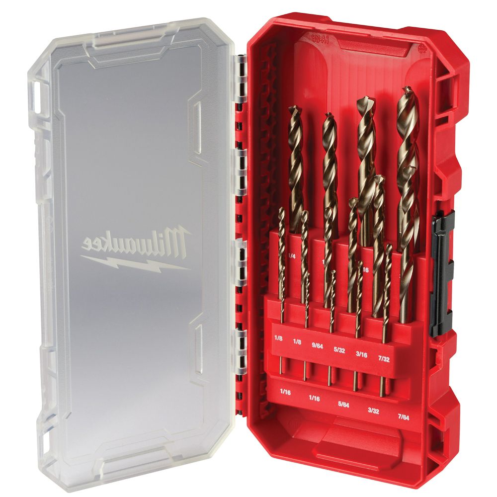 Milwaukee RED HELIX 15-Piece Cobalt Drill Bit Set
