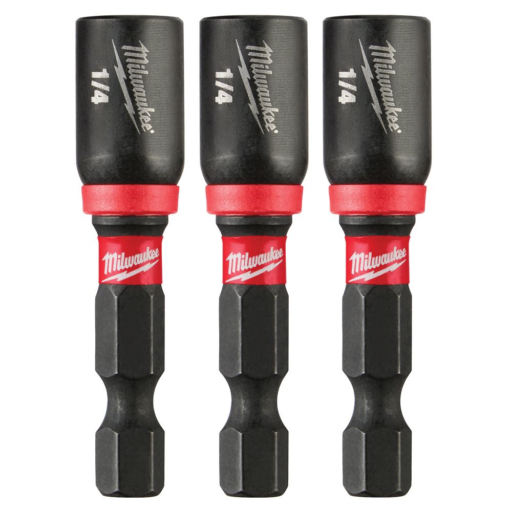 Milwaukee 1/4 in. x 1-7/8 in. Magnetic Nut Driver, 3-Piece