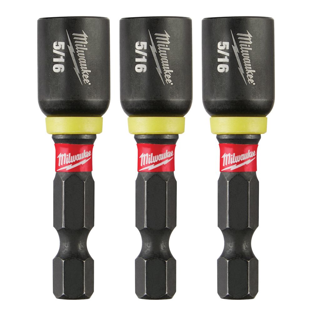 Milwaukee 5/16 in. x 1-7/8 in. Shockwave Magnetic Nut Driver, 3-Piece