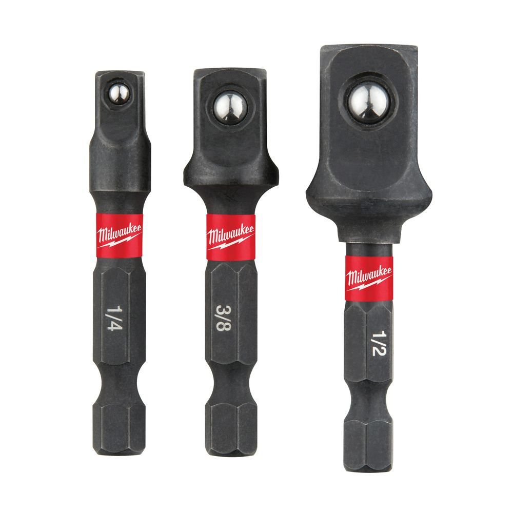Milwaukee 3-Piece Socket Adapter Set