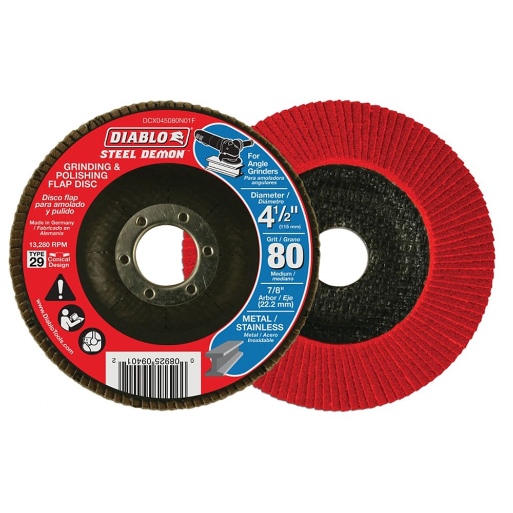 Diablo 4-1/2 in. 80 Grit Flap Disc