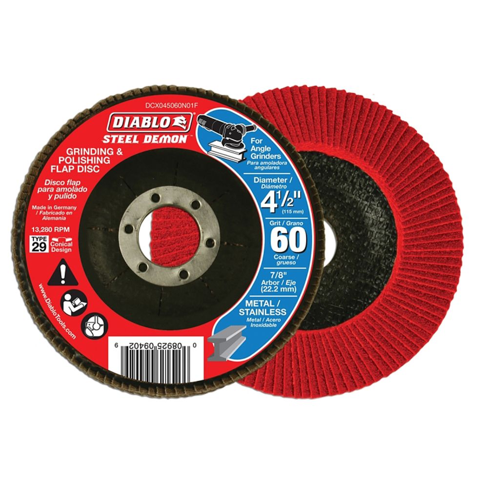 Diablo 4-1/2 in. 60 Grit Flap Disc