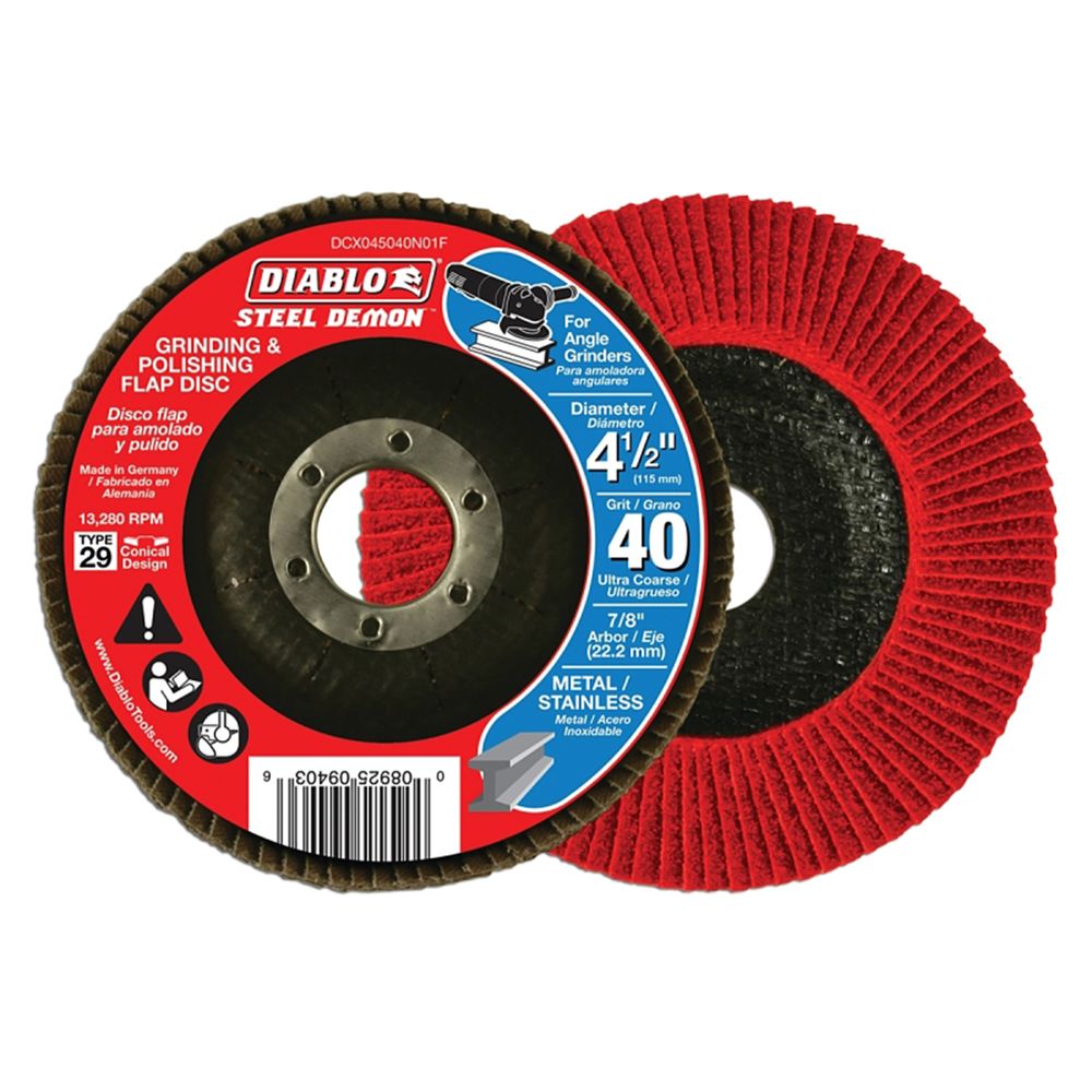 Diablo 4-1/2 in. 40 Grit Flap Disc