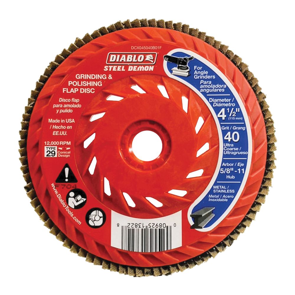 Diablo 4-1/2 in. 40 Grit Flap Disc