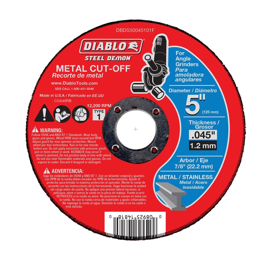 Diablo 5 in. Metal Cut-Off Disc