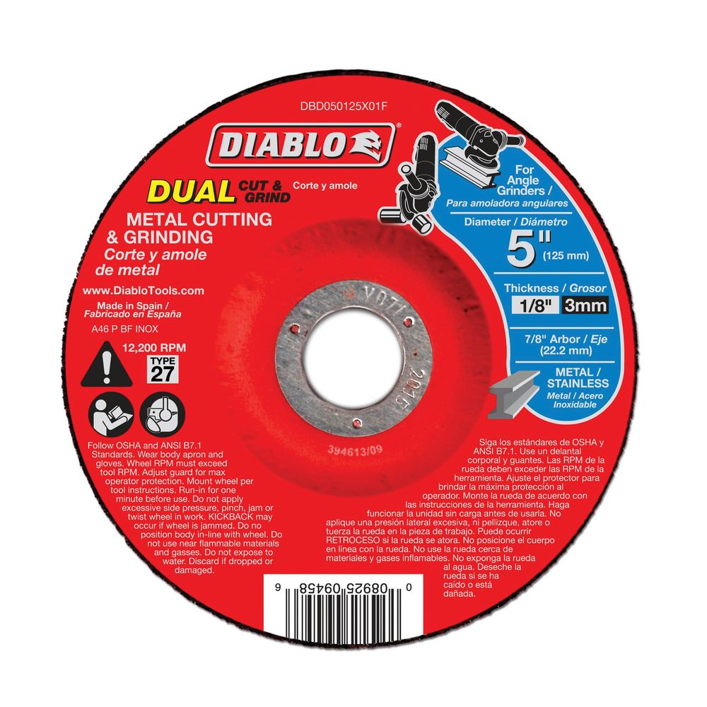 Diablo 5 in. Cut and Grind Wheel