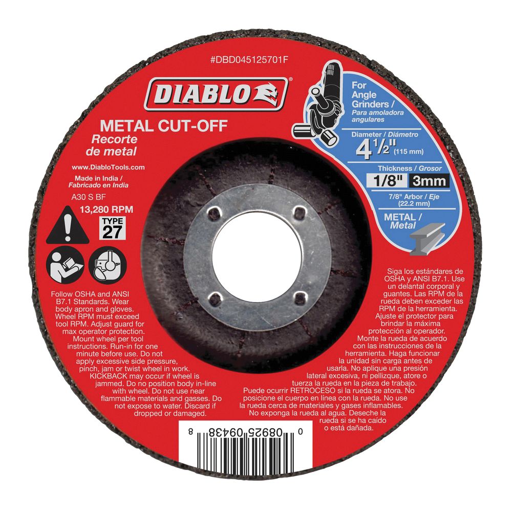 Diablo 4-1/2 in. Metal Cut-Off Disc