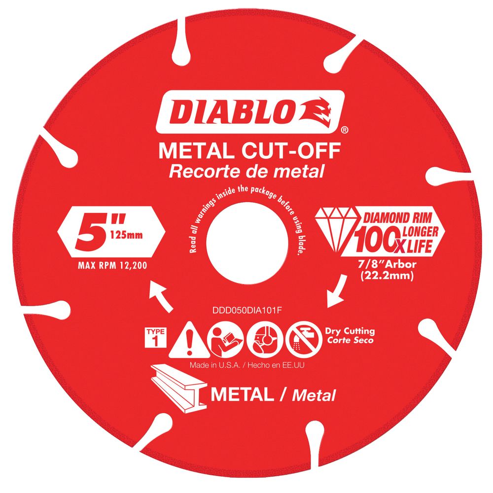 Diablo 5 in. 7859887 Metal Cut-Off Disc