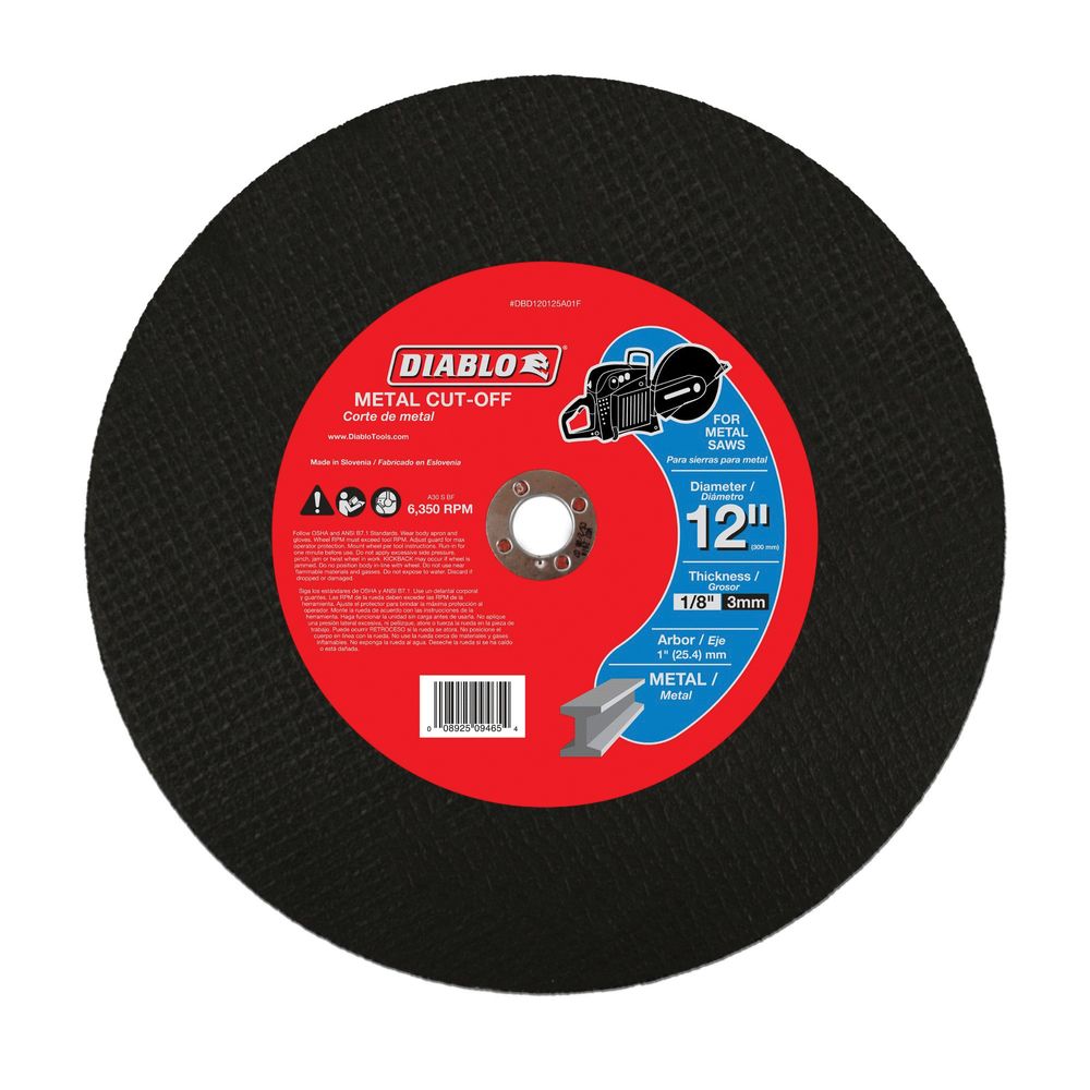 Diablo 12 in. Metal Cut-Off Disc