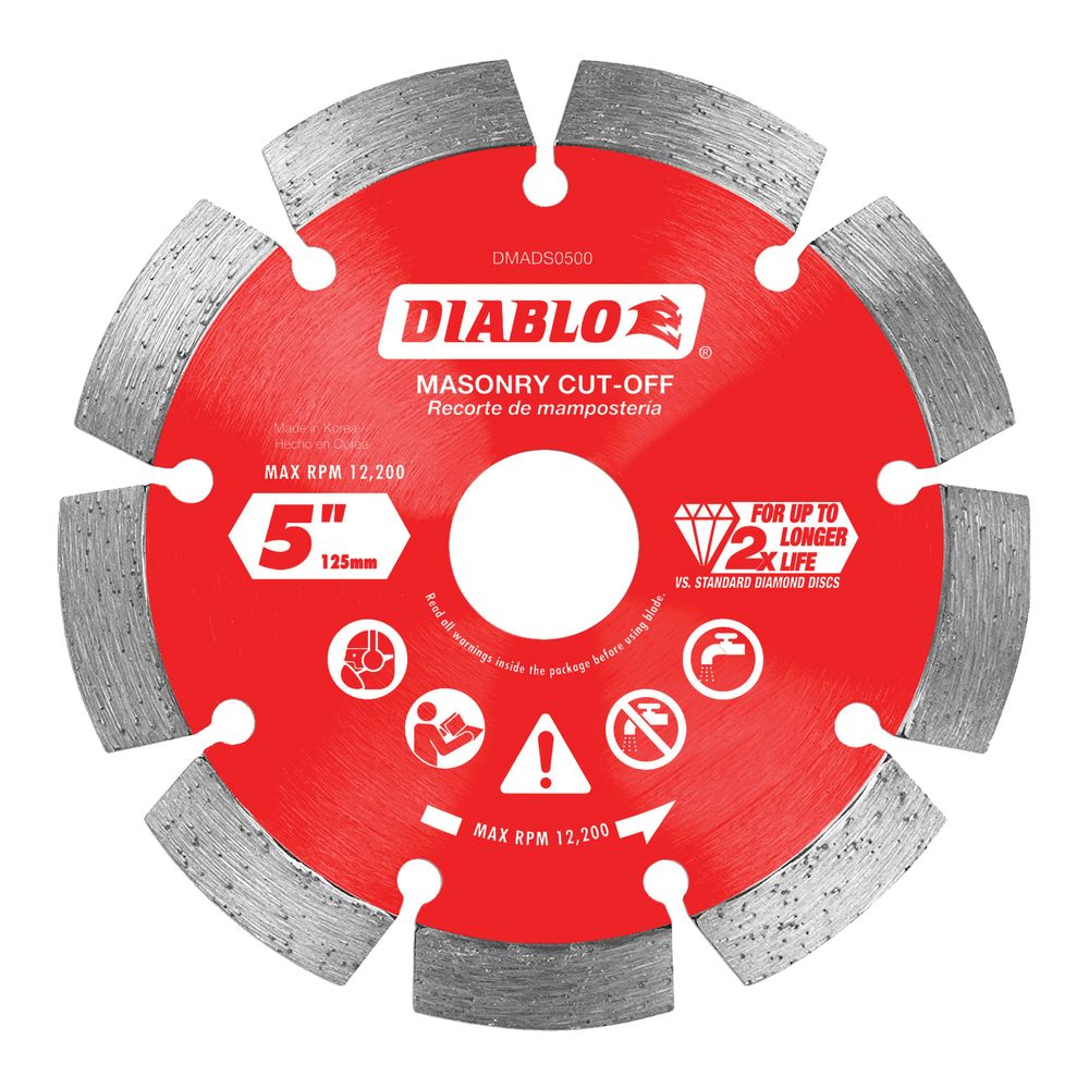 Diablo 5 in. Segmented Diamond Cut-Off Disc Blade