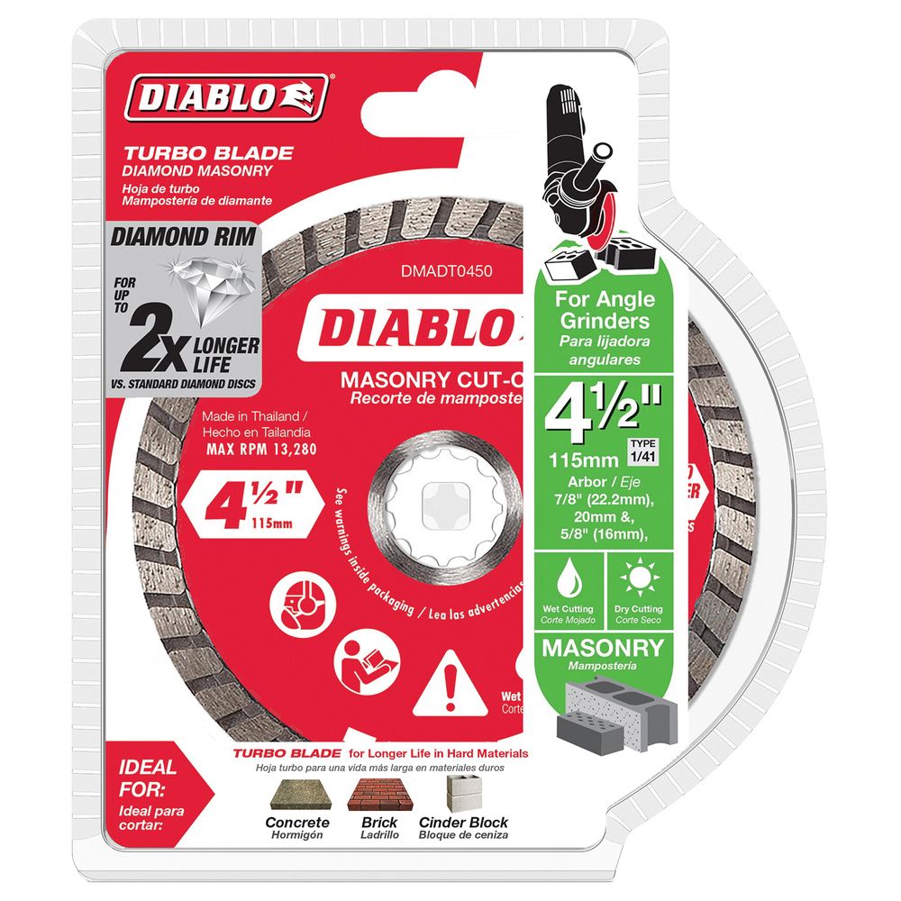 Diablo 4-1/2 in. Diamond Turbo Masonry Cut-Off Disc