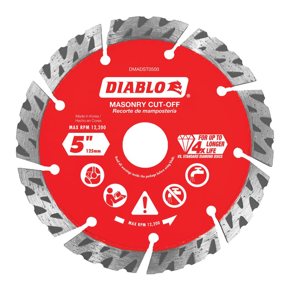 Diablo 5 in. Diamond Turbo Cut-Off Disc Blade