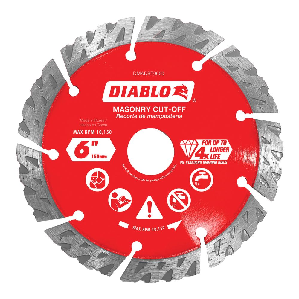 Diablo 6 in. Turbo Cut-Off Disc Blade