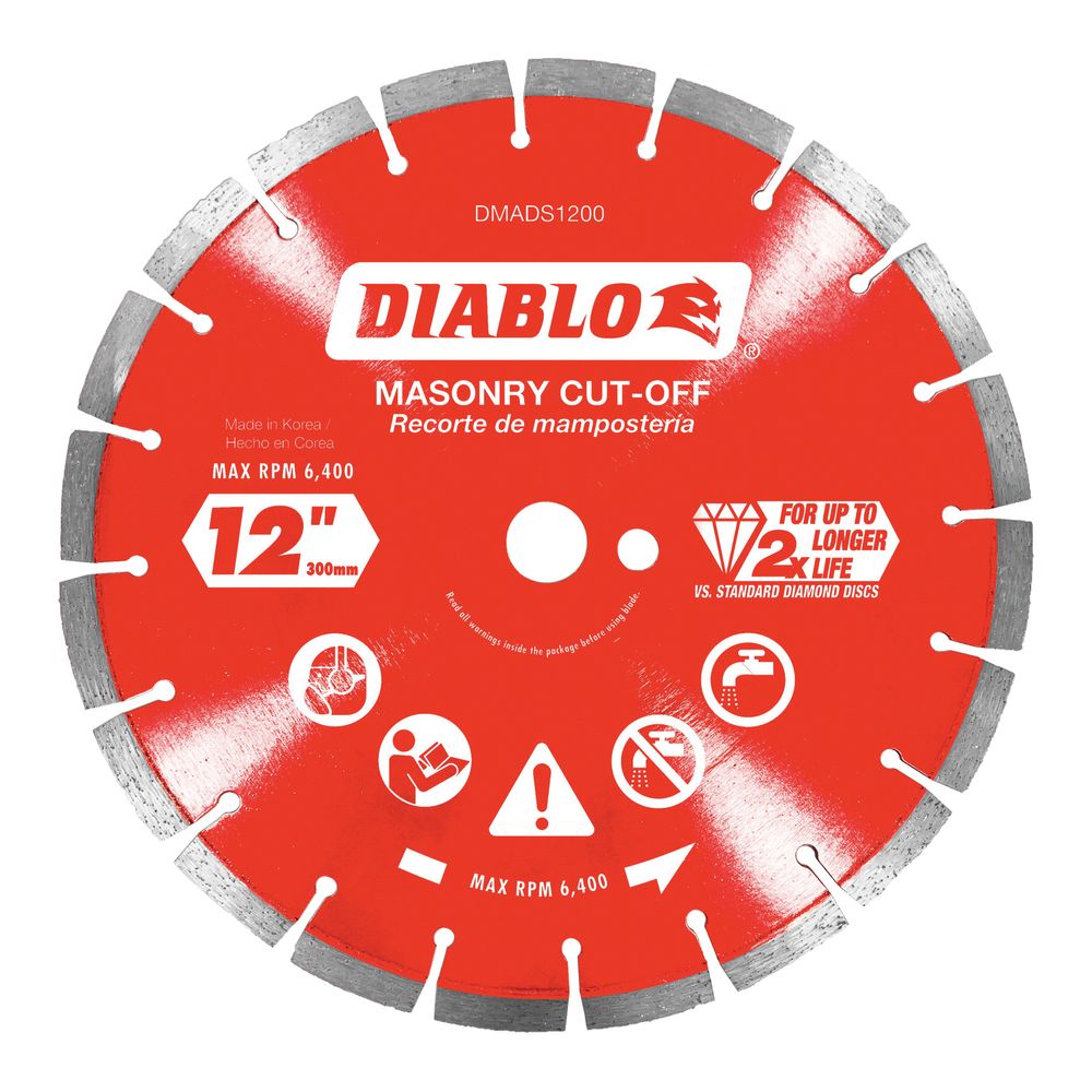 Diablo 12 in. Segmented Masonry Cut-Off Saw Blade