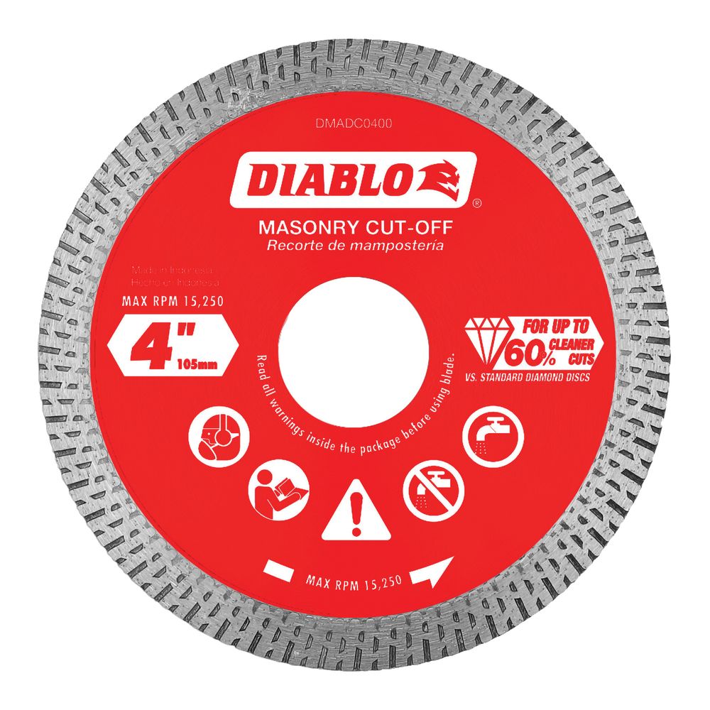 Diablo 4 in. Masonry Cut-Off Disc