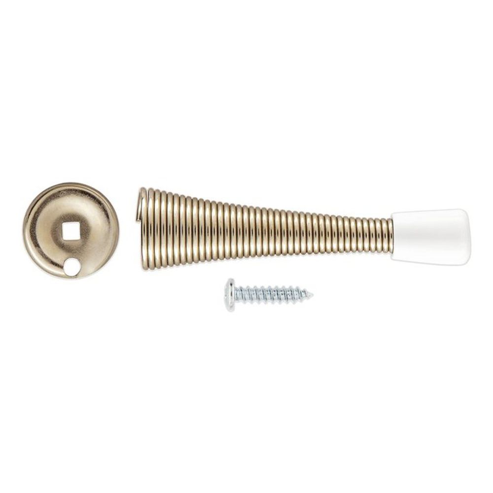 National Hardware 3-1/8 in. Satin Nickel Spring Door Stop