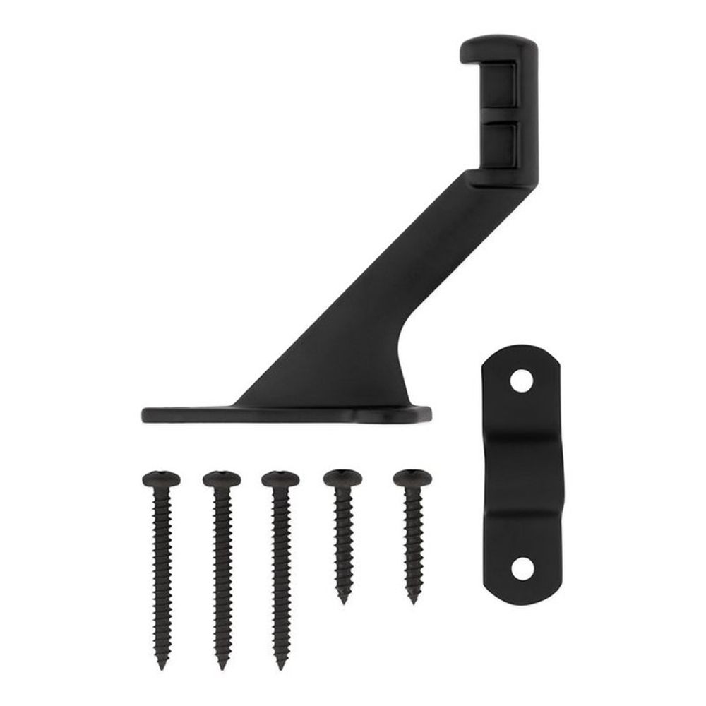 National Hardware Matte Black Handrail Bracket