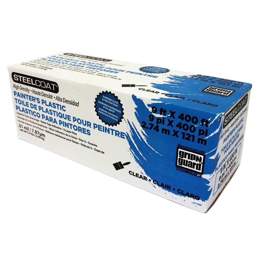 Steelcoat 9 ft. x 400 ft. High-Density Painters Masking Film
