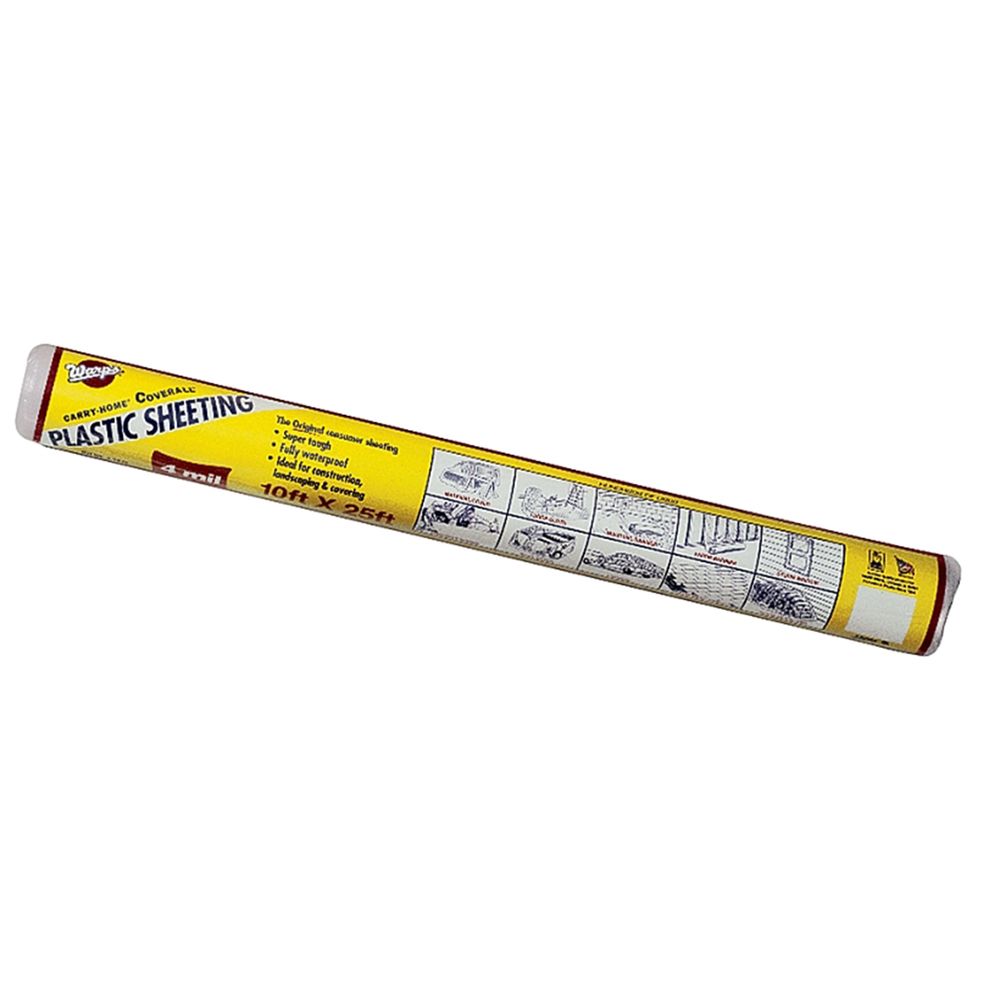 Warps 10 ft. x 25 ft. 4 mil Clear Polyethylene Sheeting