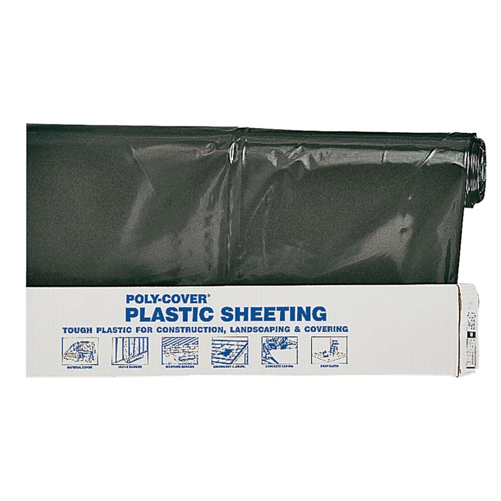 Orgill Poly 12 in. x 300 ft. 6 mil Black Poly Film