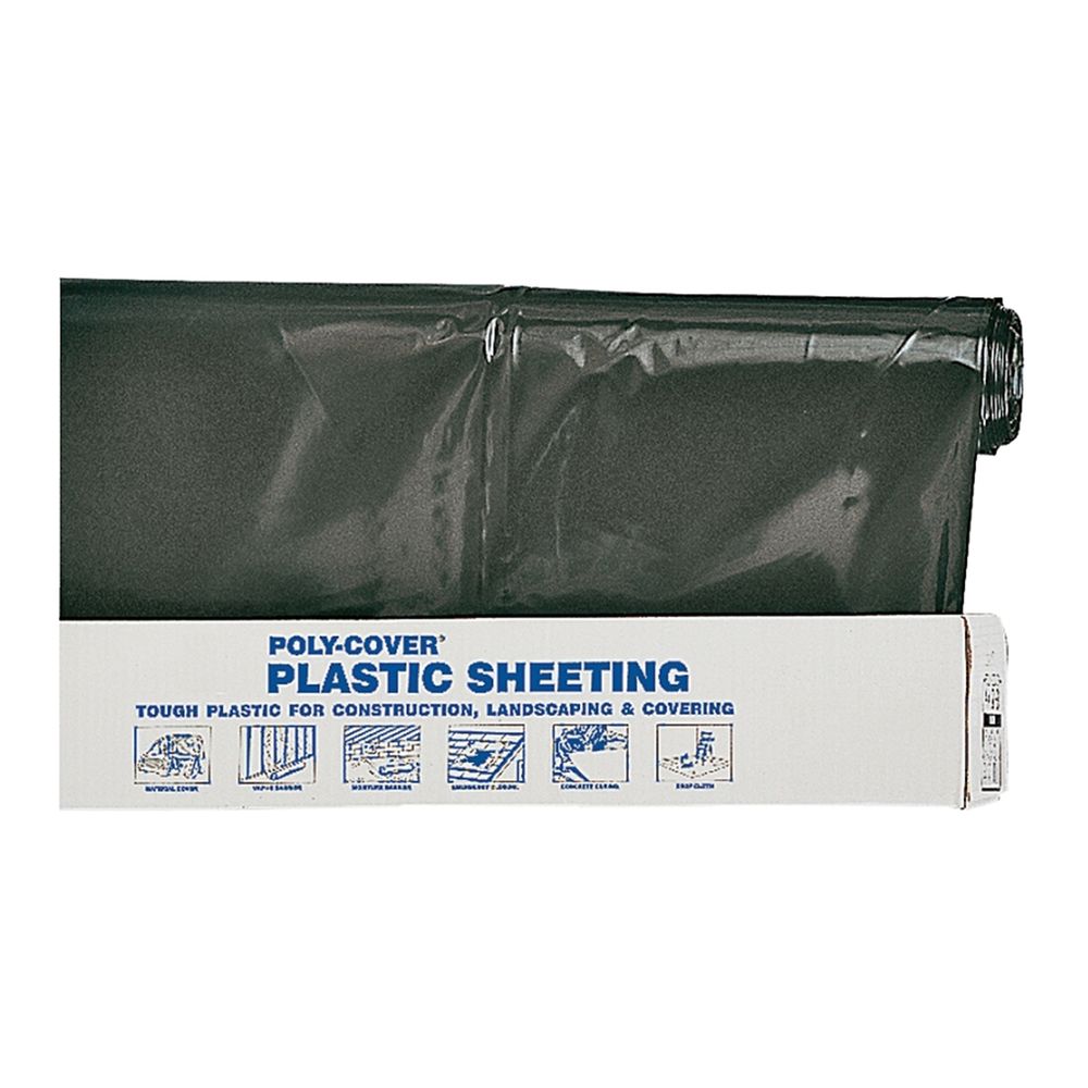 Orgill Poly 20 ft. x 100 ft. 6 mil Black Poly Film