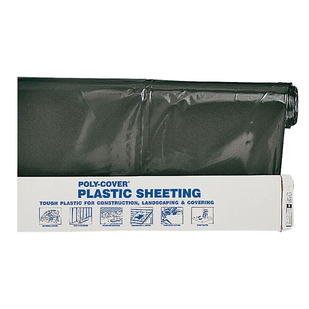 Orgill Poly 16 ft. x 100 ft. 6 mil Black Poly Film