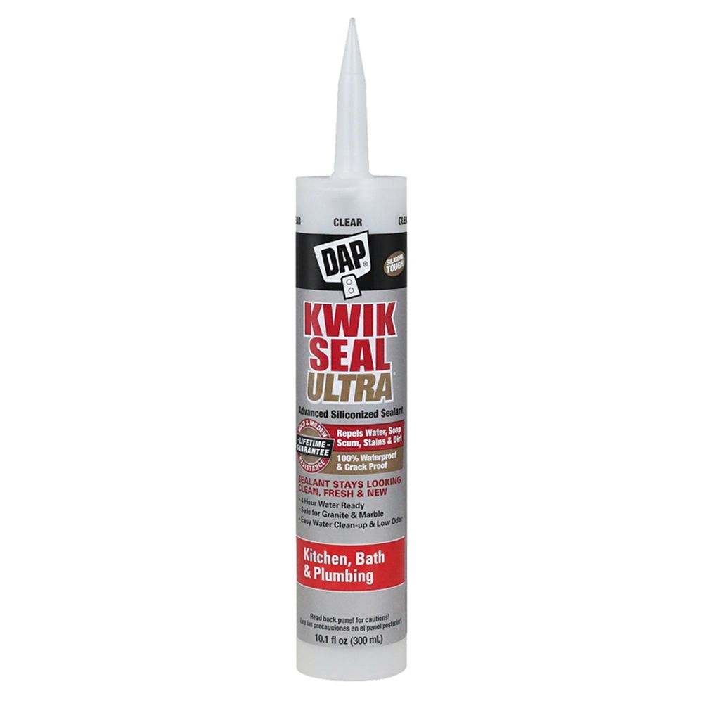 DAP 10.1 oz. Clear Kwik Seal Ultra Siliconized Sealant
