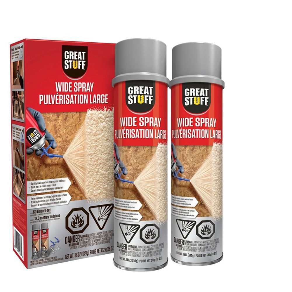 Great Stuff 18 oz. Wide Spray Insulation Foam Sealant 2-Pack