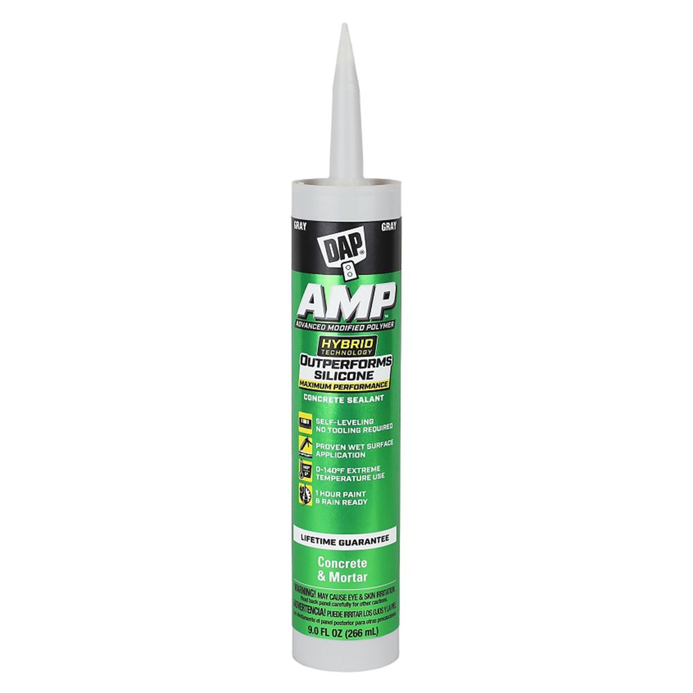 DAP AMP 9 oz. Gray Self-Leveling Sealant Caulk