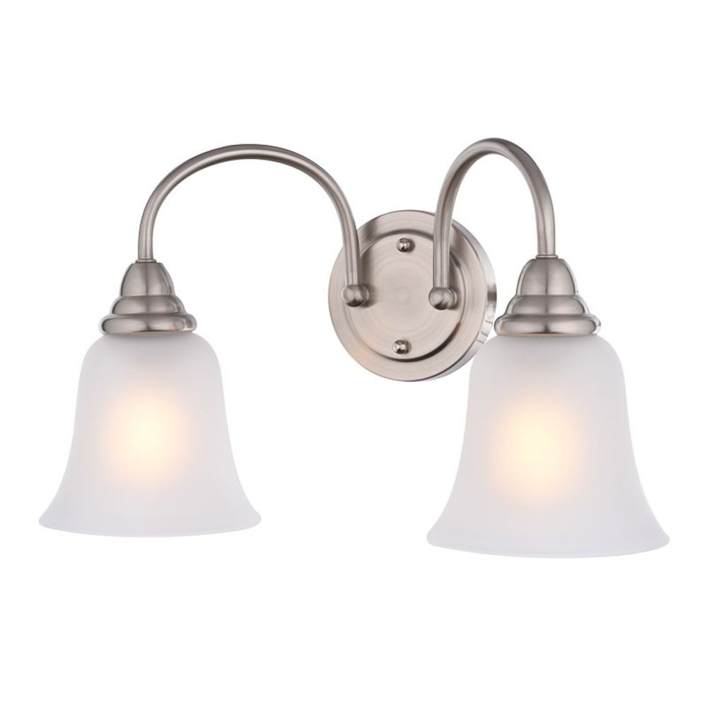 Boston Harbor 2-Light Brushed Nickel Wall Sconce