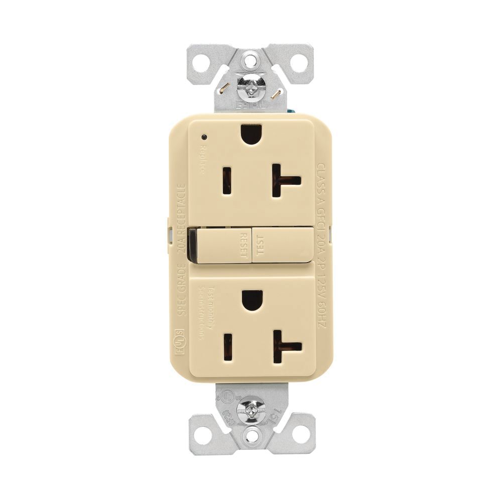 Cooper Wiring 7491897 20 AMP 125 V Self-Test GFCI Receptacle
