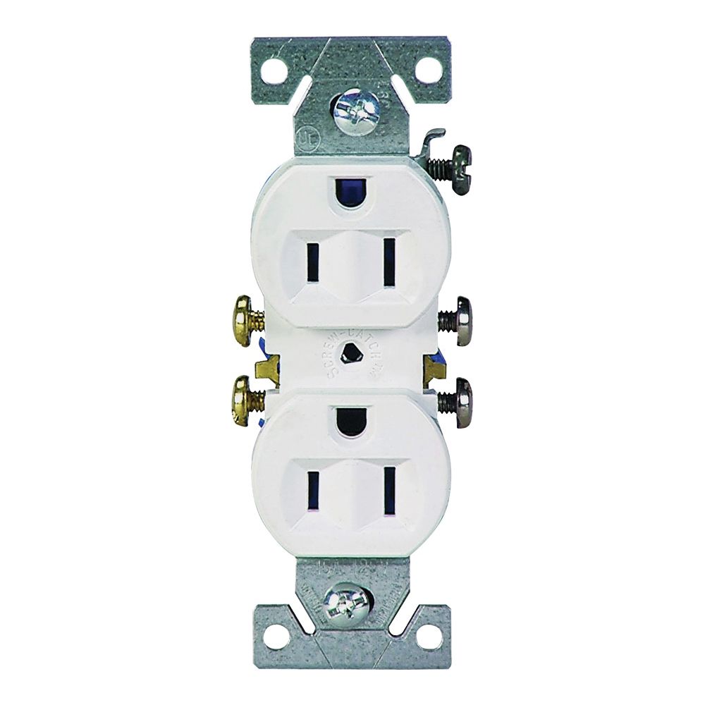 Eaton Wiring Devices 10-Piece White Grounding Duplex Receptacle