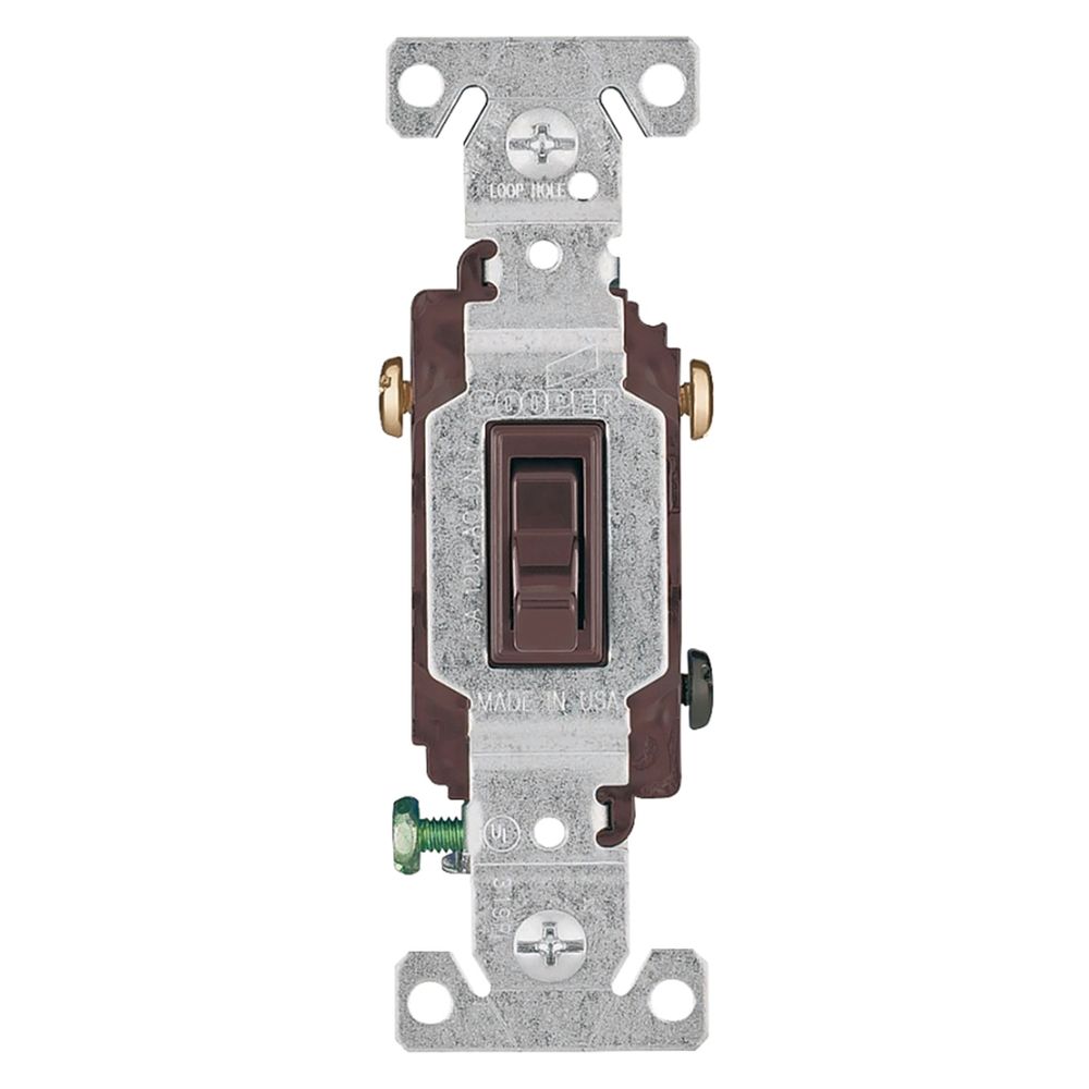 Eaton Wiring Devices 4585493 Brown 3-Way Toggle Switch