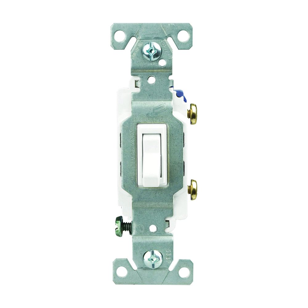 Eaton Wiring Devices 15 AMP 120 V Lighted Toggle Switch, White