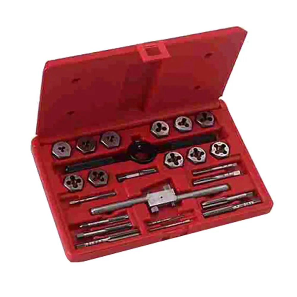 Rethread Dies Set, Right Hand, Fractional, 7-Piece (1/4" To 5/8" National Fine)