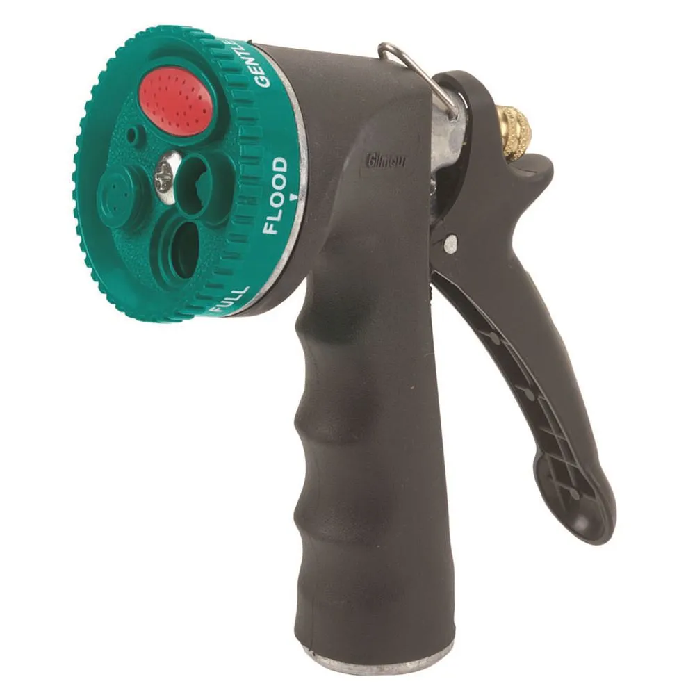Heavy Duty Metal Garden Hose Spray Nozzle - All Metal Construction